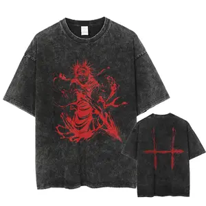 Choso Oversized Vintage T-shirt V1, Acid Wash Shirt,Anime Clothing, Gif for men, Y2K shirts