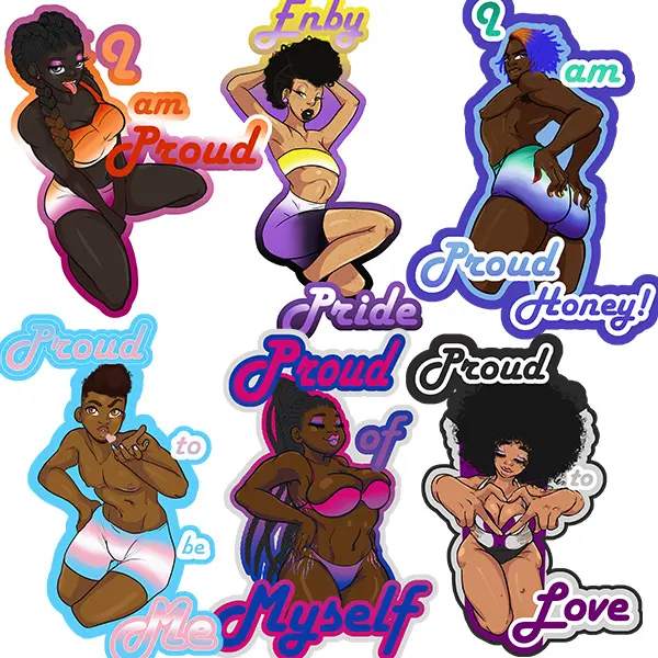 High-Quality LGBTQ+ Pride Month Vinyl Stickers - Equality Themed "Proud to Be" Designs, Water Resistant, Suitable for Water Bottles, Laptops, All Year Round Use