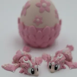 3D Printed Cherry Blossom Dragon & Egg