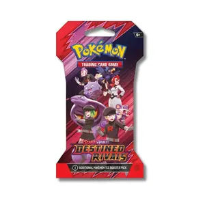 Destined Rivals - 1 Pokémon SLEEVED Booster Pack - LIVE RIP