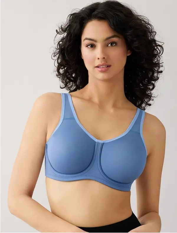 Women's Underwire Sports Bra, High-Impact Support Nylon Blend Top with Adjustable Straps and Mesh Back for Gym Workouts & Womens Fitness, Sports Bra For Women, Female, 36Dd, Wacoal, 32D, Slide Hook, Sports Bras, Gym Training