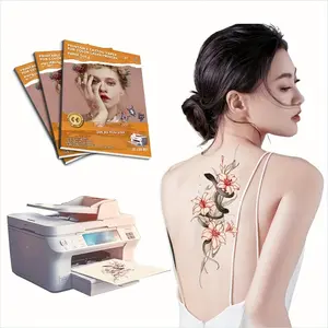 Tattoo Paper, Temporary Tattoos, Disposable Tattoo Stickers, Inkjet And Laser, Suitable for Legs, Chest, Arms, Back, Etc., Can Print Patterns by Oneself, A4, 20 Sheets, Temporary Tattoo Sheets