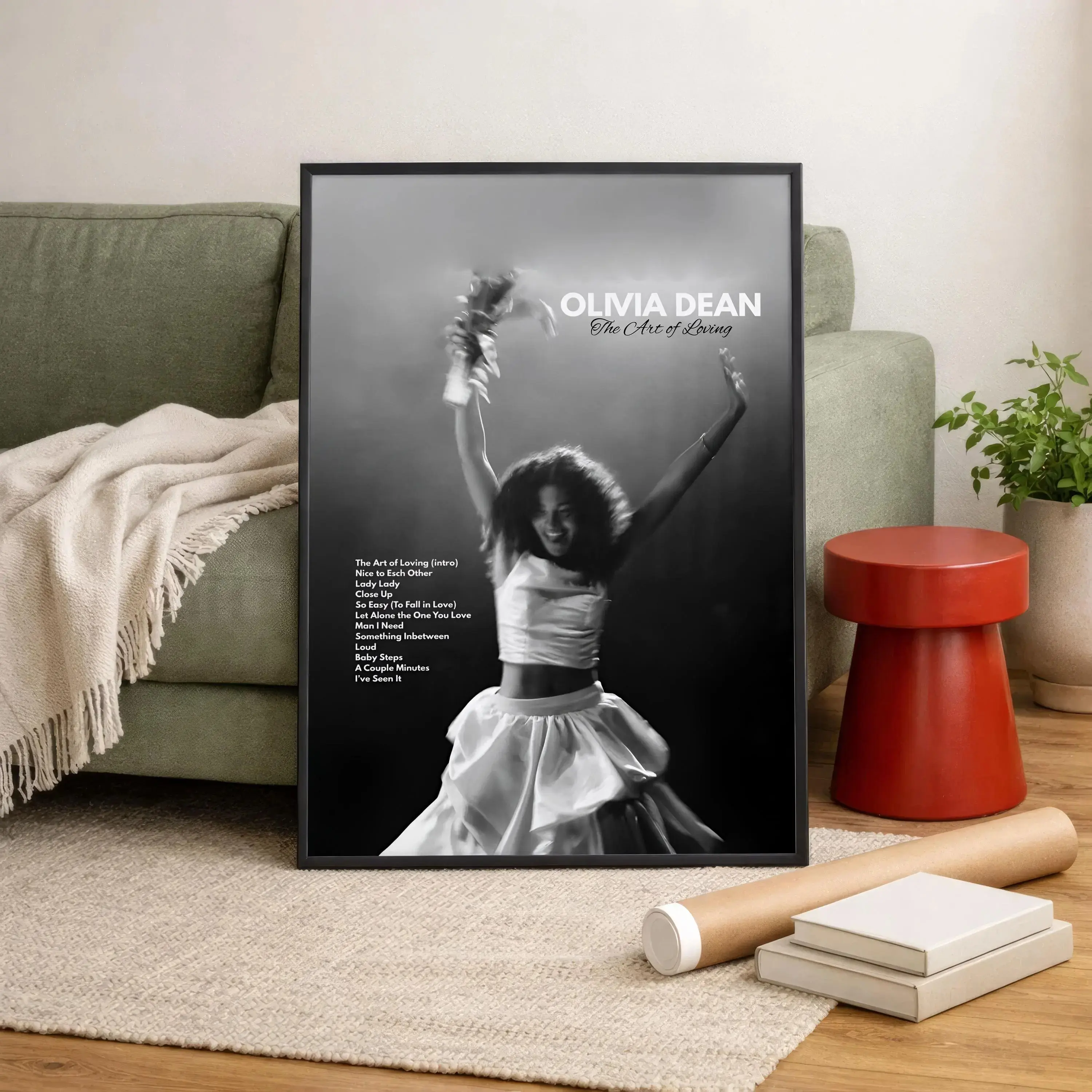 Olivia Dean Art of Loving Poster Tour Album Wall Art Music Singer Print Aesthetic Concert Decor Fan