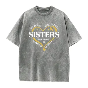 Side By Side Or Miles Apart Sisters T-Shirt, Sister Trip Shirt, Sister Vacation Matching Outfit, Weekend Trip Shirts For Sisters, Matching Sisters Shirt.