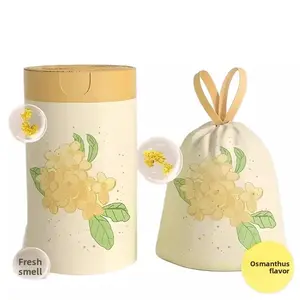 Thickened Drawstring Trash Bags for Home Kitchen Large Size Auto-Seal Garbage Bags No Tear Design Disposable Plastic Bags with Handles