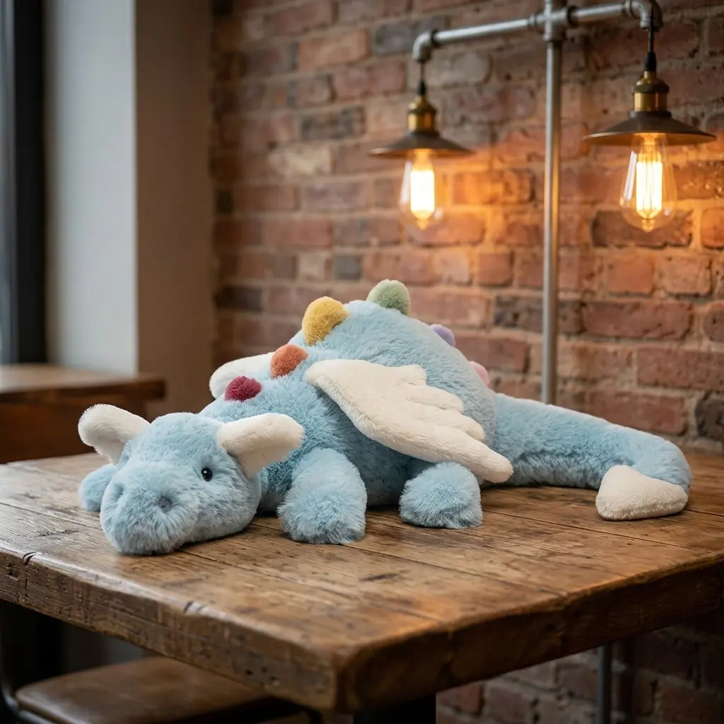 Jellycat Dreamy Sky Dragon Plush Companion - Extra Long Soft Collectible Plushie for Snuggles, Room Décor