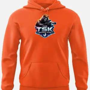 TSK Hoodies - Hooded Sweatshirt with TSK The Sniper King Logo for Casual Wear