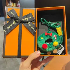 Creative Christmas Plush Pendant Cartoon Cute Gingerbread Man Doll Key Pendant Bag Decoration Christmas Gift