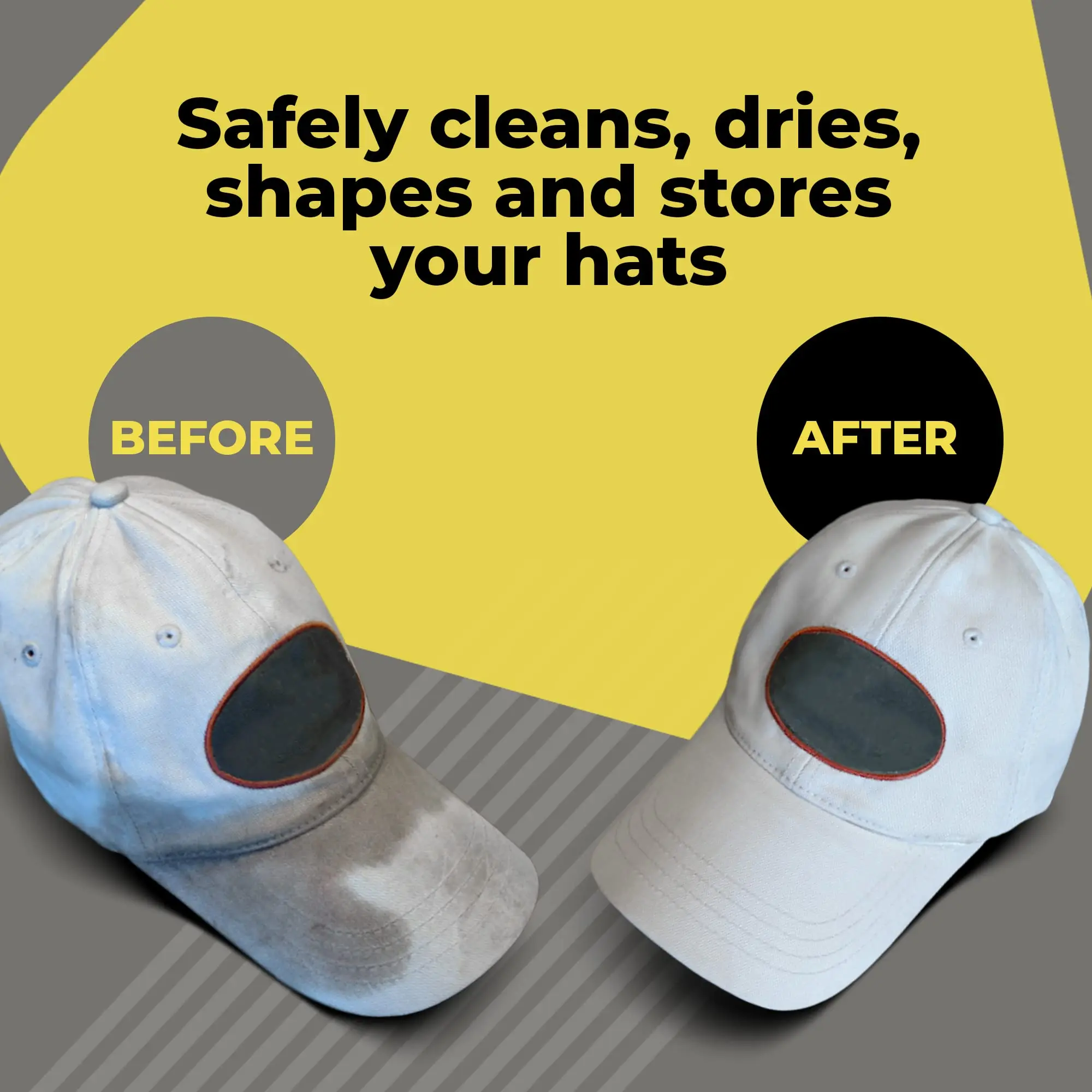 Cap Washer Hat Cleaner, Hat Washer for Baseball Caps in Washing Machine or Dishwasher- Made in USA