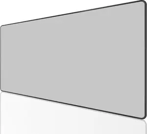 KTRIO Large Gaming Mouse Pad Desk Mat, Superior Micro-Weave Cloth, Non-Slip Rubber Base, Stitched Edges, Water-Resistant, for Gamer, Office & Home, 31.5 x 15.7 Inch，Silver Grey