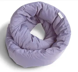 All-Around Support Travel Pillow -  Infinity Pillow Soft 360° Neck Wrap for Home, Travel, Flights, and Road Trips - Machine Washable