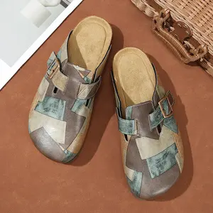 Women's Genuine Suede Clogs, Footwear with Soft Cork Footbed, Leather Mules, Arch Support, Comfortable Casual Shoes (Also Fit Men)