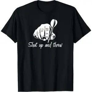 Shut Up And Throw Funny Dart Throwing Pub Sport Darts Player T-Shirt