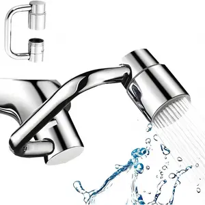 1080° Swivel Faucet Extender Universal Sink Aerator with 2-Mode Splash Filter Rotatable Robotic Arm for Kitchen & Bathroom Easy Hand Hair Face Washing#SummerVibes spray attachment