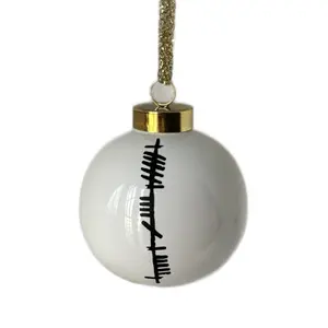 Personalized Irish Gifts - Ogham, Sister Ornament, Gaelic Blessings - Happy Christmas Ornaments with Nollaig Shona