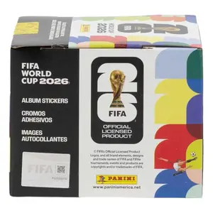 2026 Panini FIFA World Cup Soccer 50-Pack Sticker Box - U.S. Version