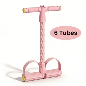 Multi-functional Pedal Resistance Band Trainer – Portable Foot Pedal Fitness Equipment Home Gym Full Body Workout Machine, Exercise Sit-ups, Yoga, Abdominal Training