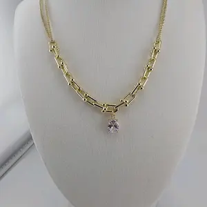 Beautifull womans Necklace  14K Gold Laminated, Elegant and fashion