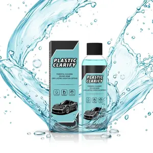 Plastic Clarify Trim Restorer Plastic Cleaner Dashboard Polish Waterless Spra Cleaner Wax Multi-Surface Quick-Acting Clean Safely Restore Gloss for Car effective oil film remover