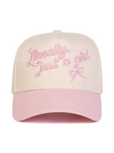 Women's Adjustable Baseball Cap, Lightweight Woven Fabric, Casual Fashion Headwear, All-Season Fitted Hat with Background Cloth Panel, Adjustable Stylish Hat