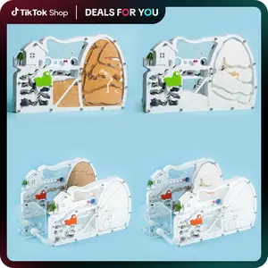 Expandable Ant Farm Castle Kit with Tubes & Forage Box, Sand Ant Colony Observation Kit, Interactive Science Learning Habitat for Kids, Adults & Classrooms