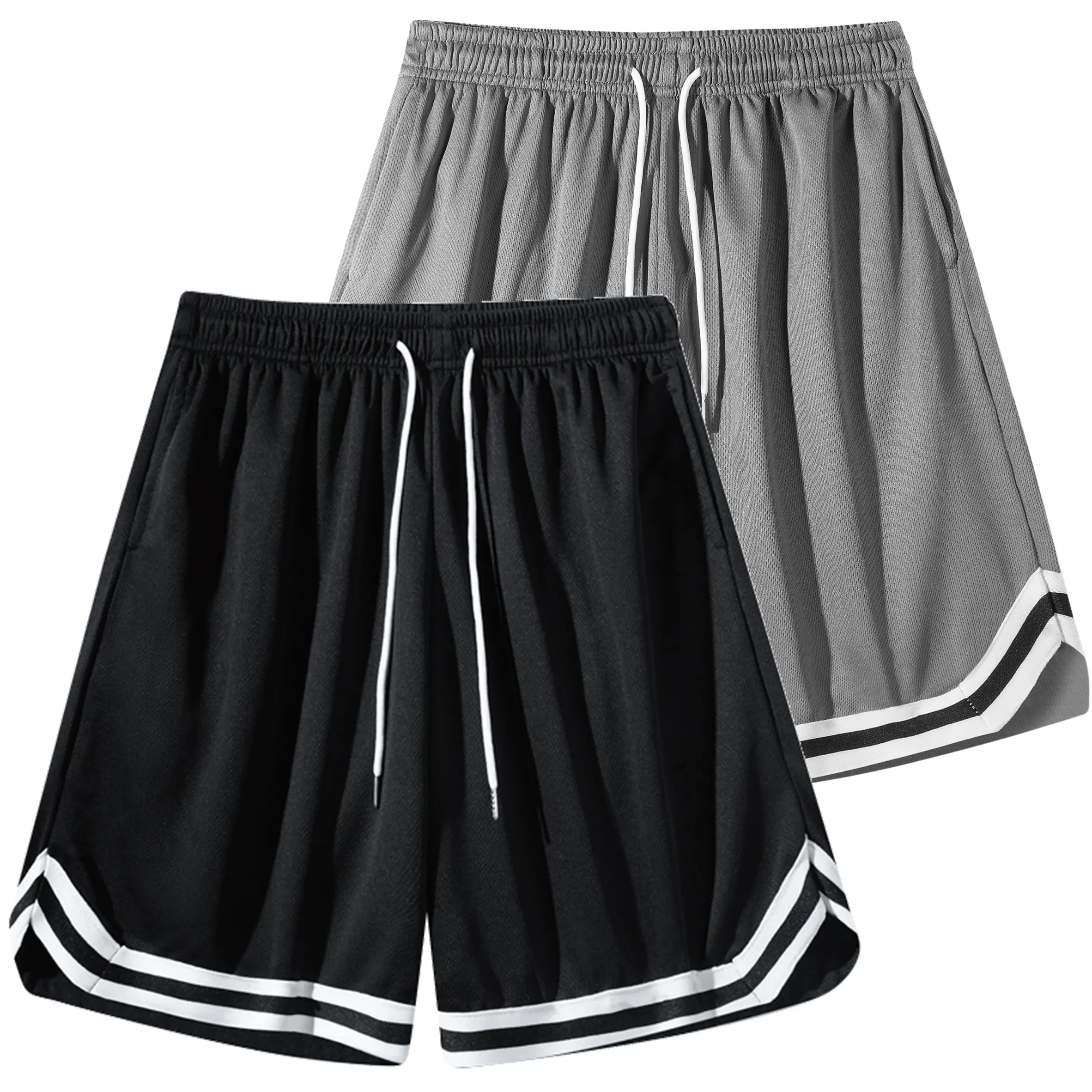tiktok freeship outdoor  set with pockets: training for slow jogging/basketball,  summer solid color, knee-length beach  for Hawaii. Casual Breathable baggy trouser elastic waist pocket trouser workout pant gym mens bottoms loose fit  menswear basic short