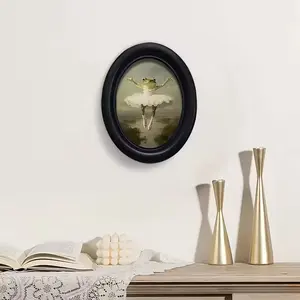 Vintage Art Style Illustrations Ballet Frog Wall Decor, Perfect for Halloween Christmas Thanksgiving Home Office Decoration, Room Decoration