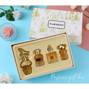 WARMKISS Women's Perfume Gift Set, 4-Piece Luxury Fragrance Collection, Long-Lasting Eau de Parfum with Floral & Fresh Notes, Ideal Gift for Her on Birthday, Anniversary, Christmas