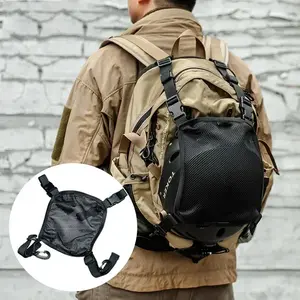 Tactical Helmet Bag Multi-Purpose Molle Storage Carrying Pouch Tactical Motorcycle Multi Attachment Pack for Sports Combat Helmet