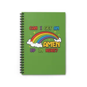 RuPaul's Drag Race Spiral Notebook (Green) - Can I Get An Amen Up In Here? | RPDR | Gifts | Pride | LGBTQ+