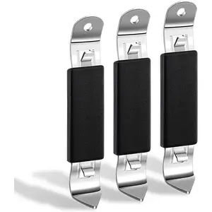3 Pack  Bottle Openers Stainless Steel Flat Bottle Opener, Solid and  Openers Small Bottle Opener Can Tapper with  for Camping and Traveling