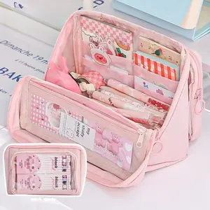 Large Capacity Pencil Case, 8 Compartments Pencil Bag, Stationery Storage Bag, Office Stationery & Supplies, Office Essentials