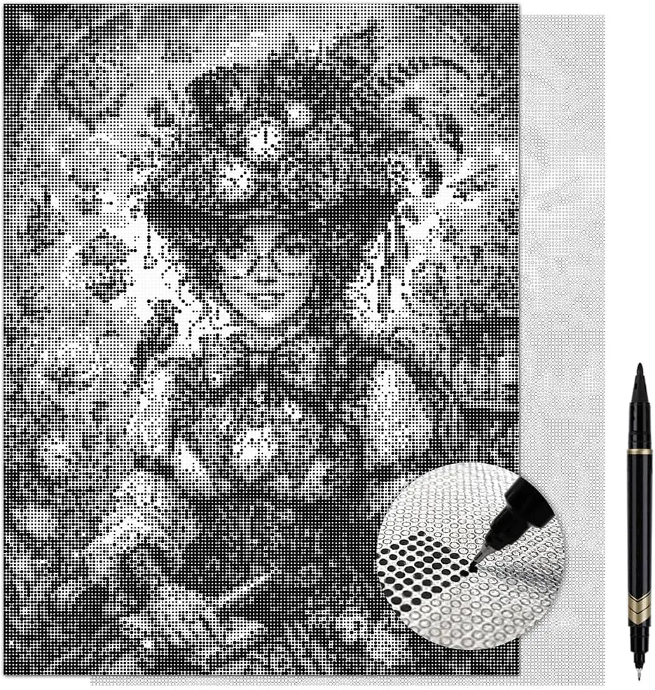 Vintage Steampunk Victorian Beginner-Friendly Dot Painting Kit for Adults - 13×17 inches Linen Texture Canvas, 1 Dual-Tip Marker, Instruction Guide, Focus & Decompress Activity, Great Gift (DIY Painting Supplies)