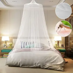 Mosquito Net Bed Queen Size Home Bedding Lace Canopy Elegant Netting Princess US