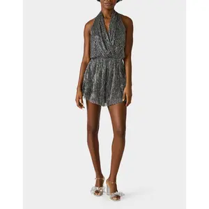 Betsey Johnson STARSTRUCK JUMPSUIT SILVER