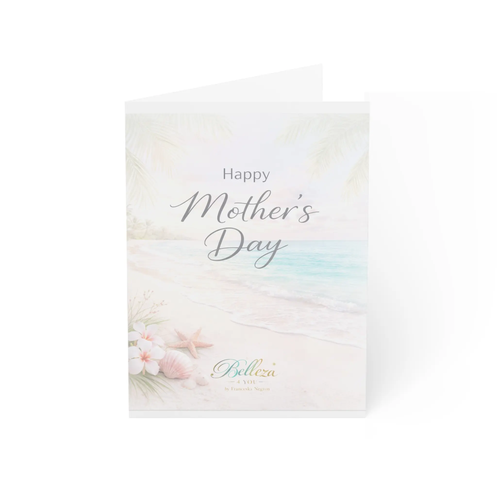 Seaside Floral "Happy Mother's Day" Greeting Card