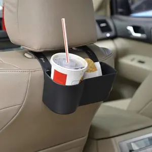 Car Interior Seat Back Suspension Storage Box Beverage Holder, Car Adjustable Compartment Water Cup Holder Snack Box Drink Food Tray Organizer, Car Cup Holders, Car Backseat Organizer