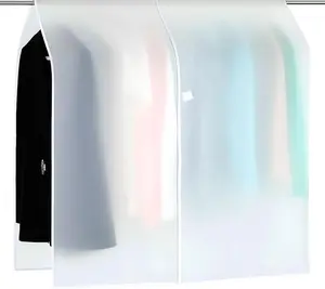 Clothing Rack Covers, Hanging Clothes Dust Covers, Garment Bag Organizer, Storage, Waterproof Hanger Protector, Clear Clothes Shoulder Rack Cover, Suit, Coat, Dress, Closet Dustproof Cover, 43.3 x 35.4 in