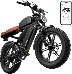 【TST X6】Electric Bike for Adults,Peak 1500W Motor,30MPH,70/130Miles,20"x4.0"Fat Tire Retro Ebike,48V 15Ah Removable Battery,7-Speed E Bike for City Commuting,Off-Roading,Mountain,UL 2849