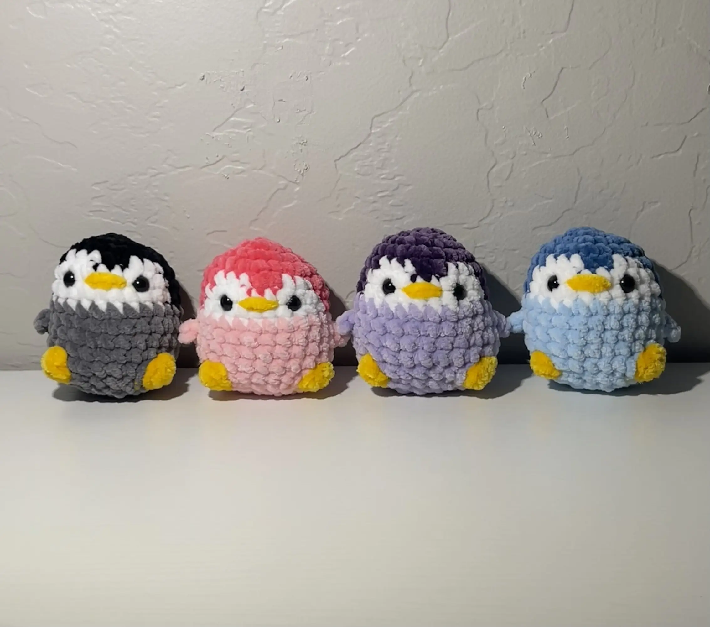 Handmade Mini Crochet Penguin Plushie