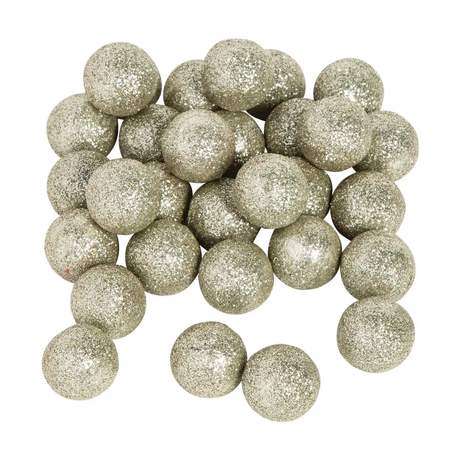 Fun Express Silver Glitter Ball Vase Filler - Sparkling Party D?cor Centerpieces Weddings Events & Special Occasions Adds Glamorous Touch Table Settings - Perfect for Floral Arrangements - 40 Pieces