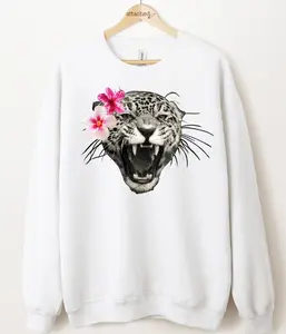 Newspaper Summer Leopard Graphic Top