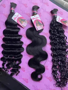 Bulk Braiding Boho Hair