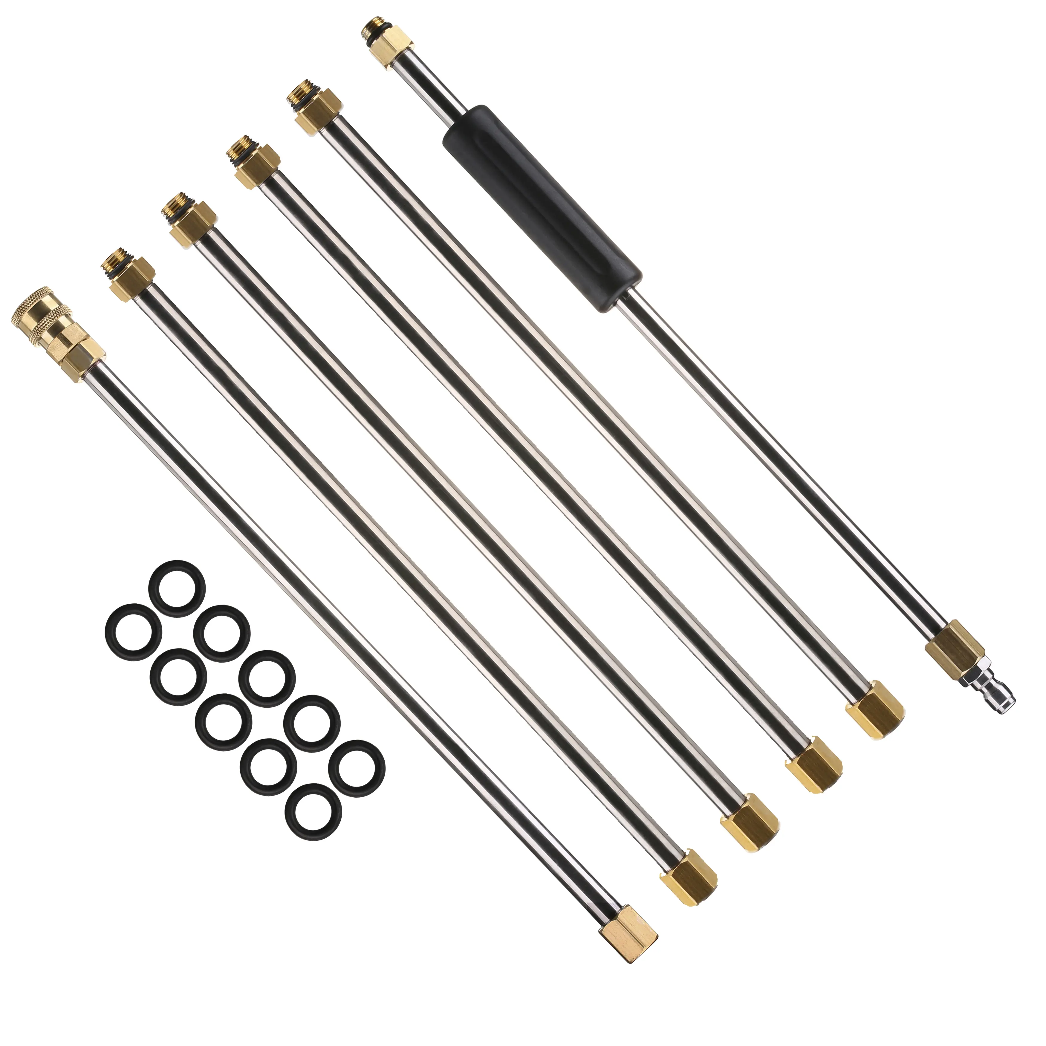 M MINGLE Pressure Washer Wand Extension - 7.5-Feet Replacement Lance, 1/4 Inch Quick Connect/Disconnect, 4000 PSI, for Shutters, Siding, Cleaning Brushes, Surface Cleaner