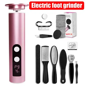 USB Rechargeable Electric Foot File - Odorless, Portable Callus Remover & Nail Trimmer with 2000mAh Lithium Battery, Scab Remover, Holiday Gift Manicure Cutics