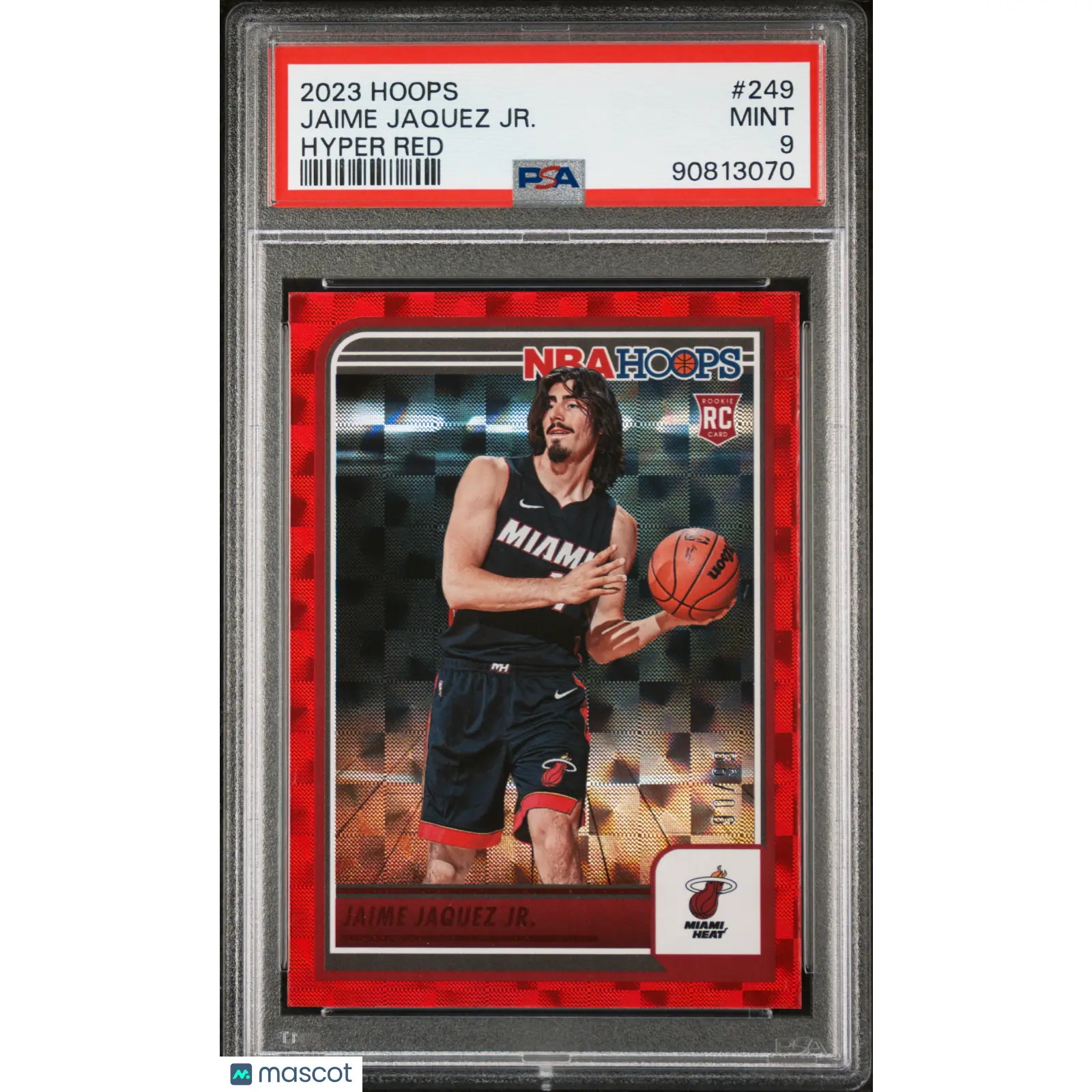 2023-24 Panini NBA Hoops JAIME JAQUEZ JR. - Hyper Red Parallel #249 /99 PSA 9