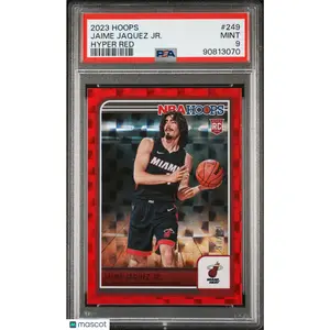 2023-24 Panini NBA Hoops JAIME JAQUEZ JR. - Hyper Red Parallel #249 /99 PSA 9