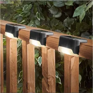 Solar Powered Step Lights, Waterproof Outdoor LED Stair & Pathway Lights, Dusk-to-Dawn Auto On/Off Night Lights, Energy Saving Ambient Lighting for Garden, Patio, Yard & Fence Steps, Durable Outdoor Security & Decorative Lights for Home Exterior & Landsca