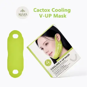 【Mother's Day Present】12Pcs Cooling V-UP Mask with Cactus Serum Caffeine Collagen - Double Chin Reducer for Sagging Jawline Neck Wrinkles |115.49% Lifting Improvement | Korean V-Line Shaping tiktokshopspringglowup