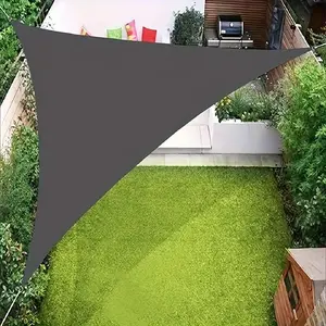 Triangular Waterproof Sunshade Sail, Outdoor Square UV Block Shade, Pool Canopy, Backyard Patio Deck Garden Outdoor Activities